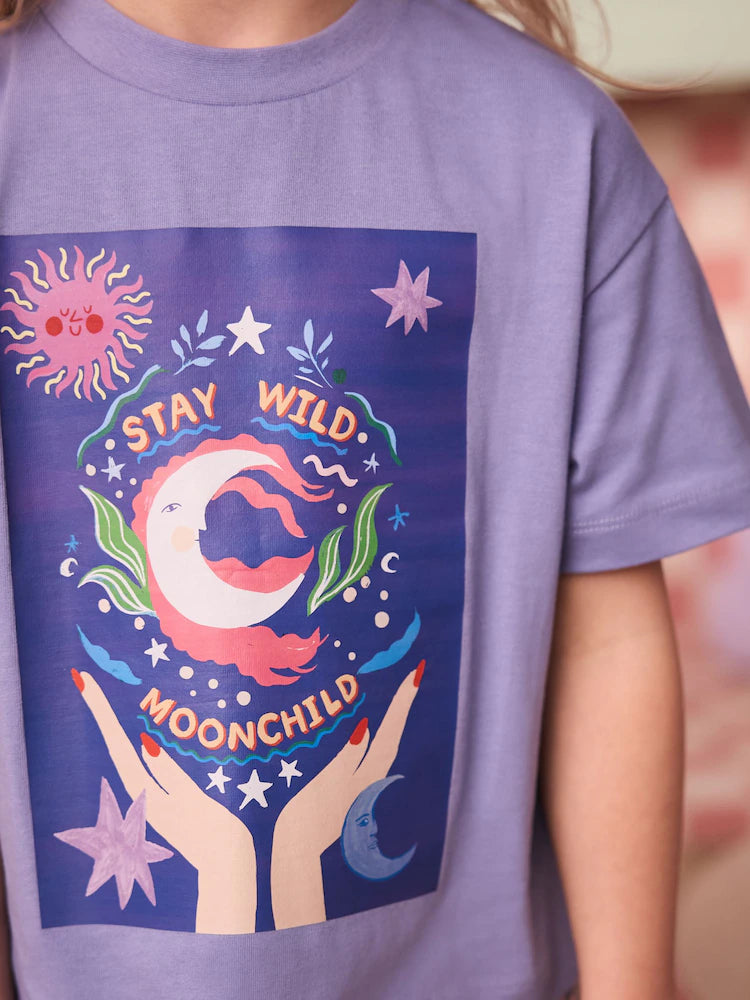 Eleanor Bowmer Blue Moon Child 100% Cotton T-Shirt