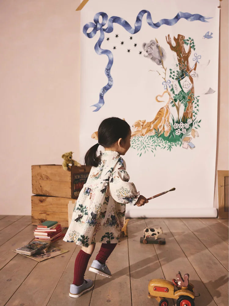 Cath Kidson Cream Long Sleeve Dress