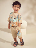 Neutral Bluey All-Over-Print T-shirt & Shorts Set