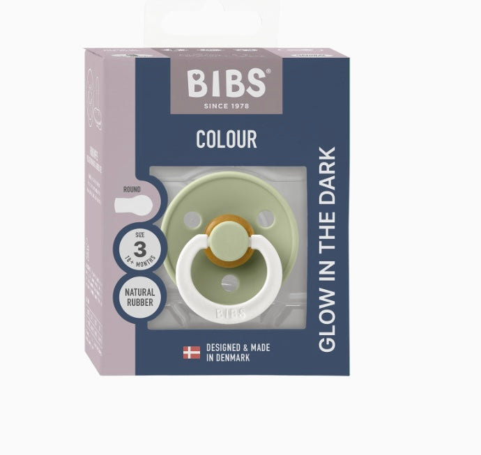 BIBS Pacifier Colour 1 Pack Size 3 GLOW