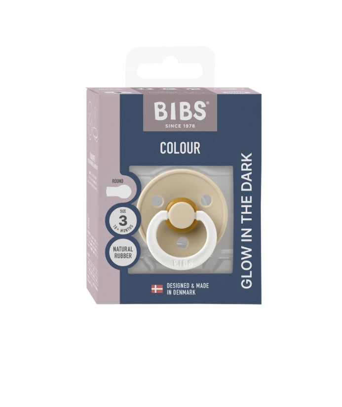 BIBS Pacifier Colour 1 Pack Size 3 GLOW