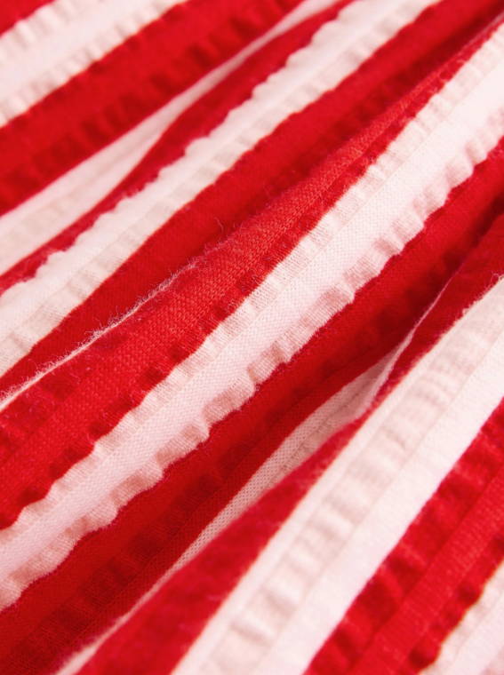 Heart Red Collared Summer Dress