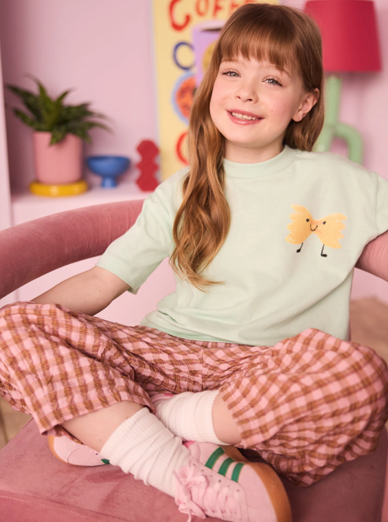 Eleanor Bowmer Kid Green Pasta Cotton T-Shirt