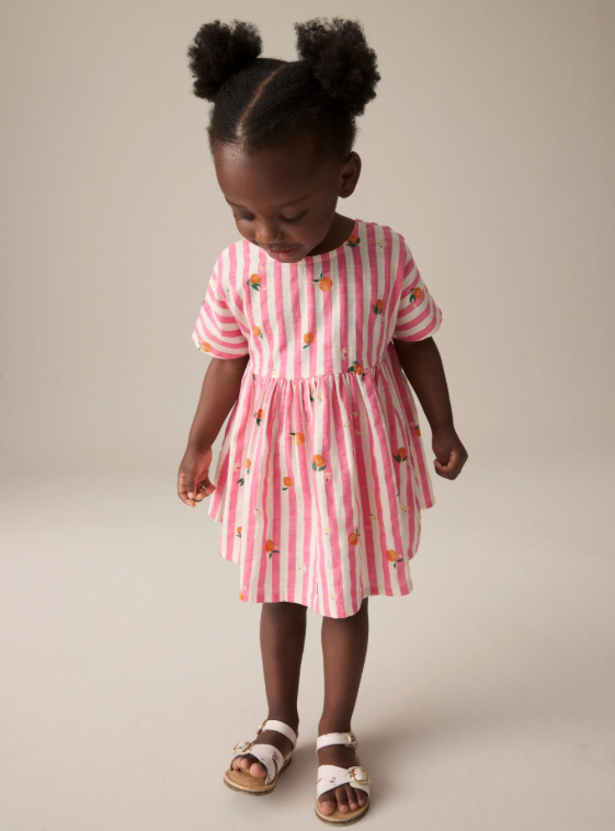Pink Stripe Boxy Summer Dress