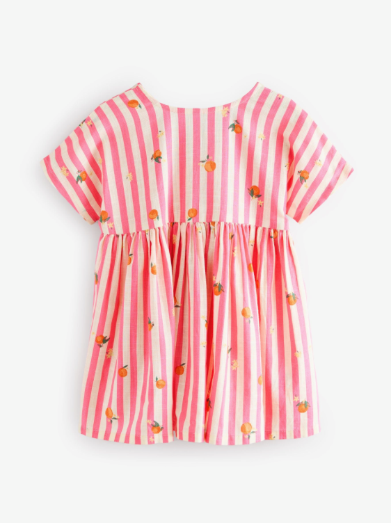 Pink Stripe Boxy Summer Dress