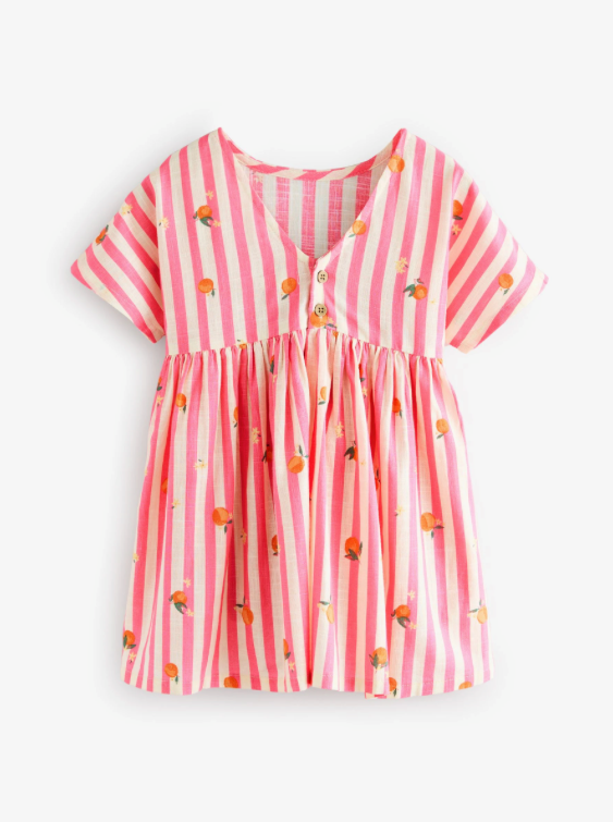 Pink Stripe Boxy Summer Dress