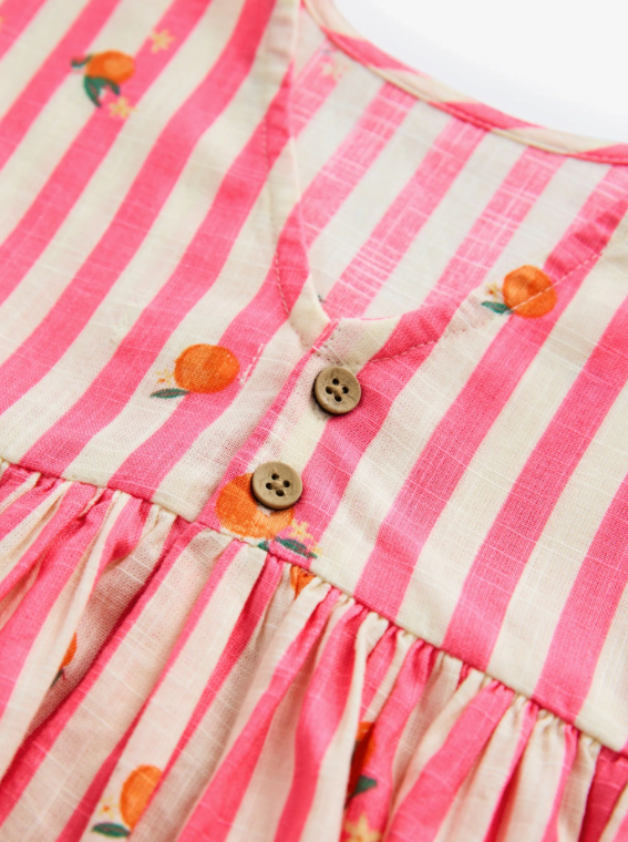 Pink Stripe Boxy Summer Dress