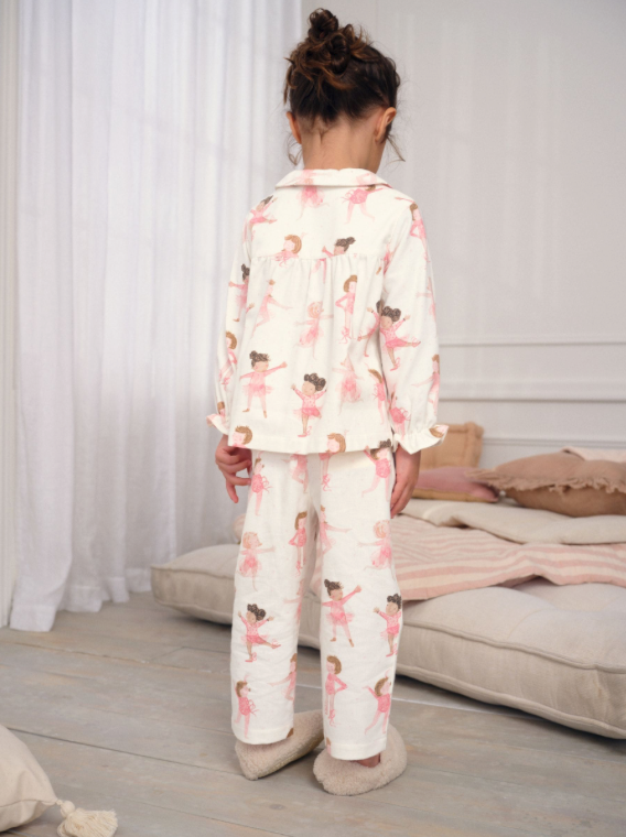 Ballerina Woven Button Through Pyjamas