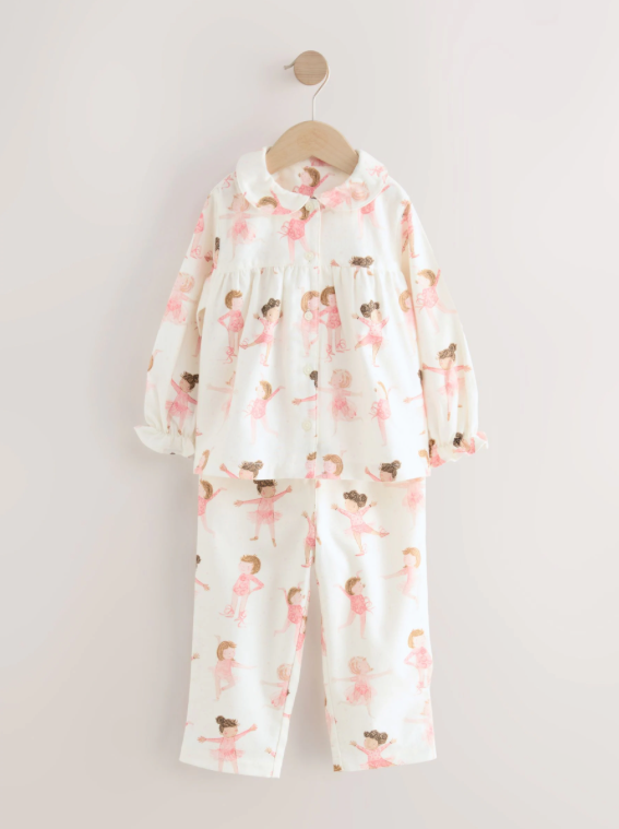 Ballerina Woven Button Through Pyjamas