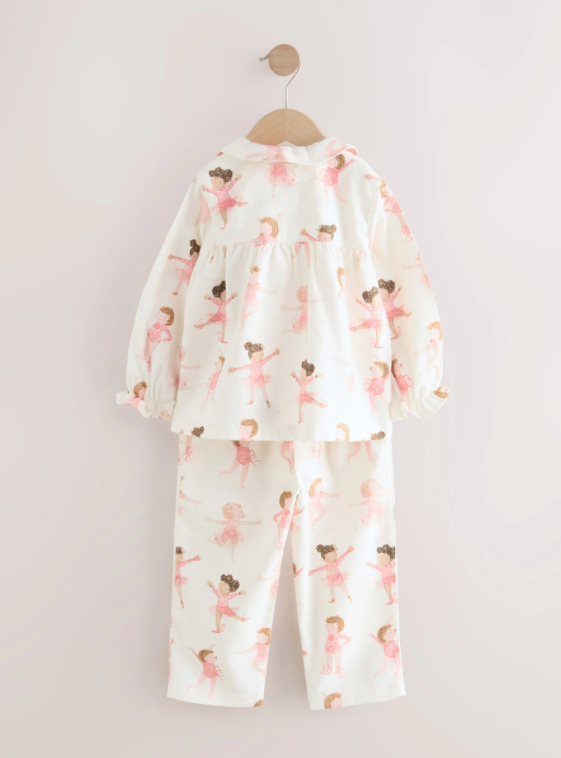Ballerina Woven Button Through Pyjamas