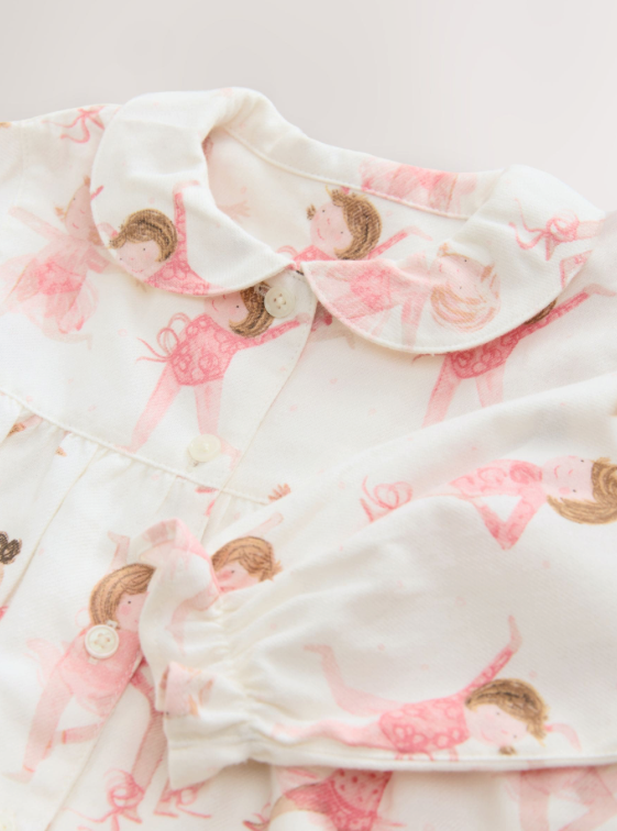 Ballerina Woven Button Through Pyjamas