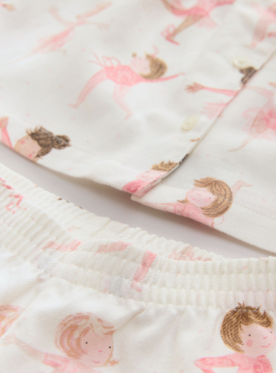 Ballerina Woven Button Through Pyjamas