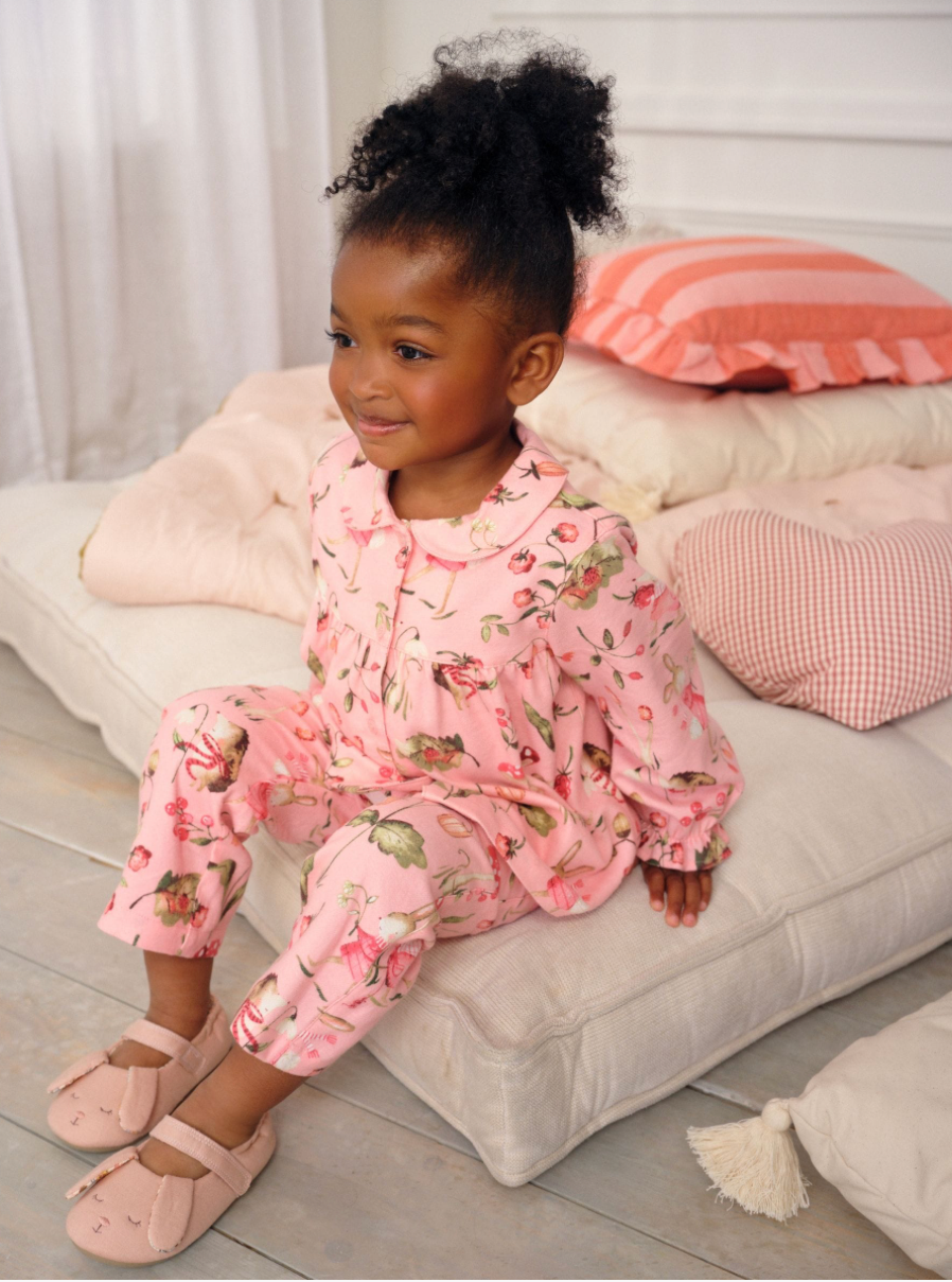 Ballerina Woven Button Through Pyjamas