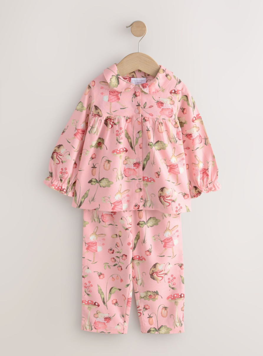 Ballerina Woven Button Through Pyjamas