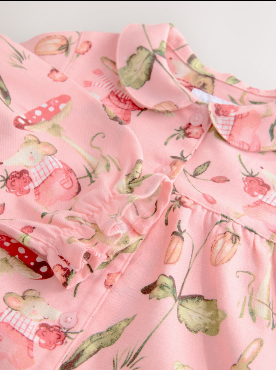 Ballerina Woven Button Through Pyjamas