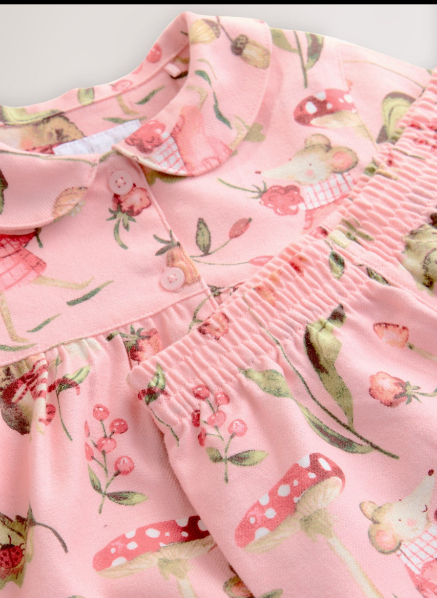 Ballerina Woven Button Through Pyjamas