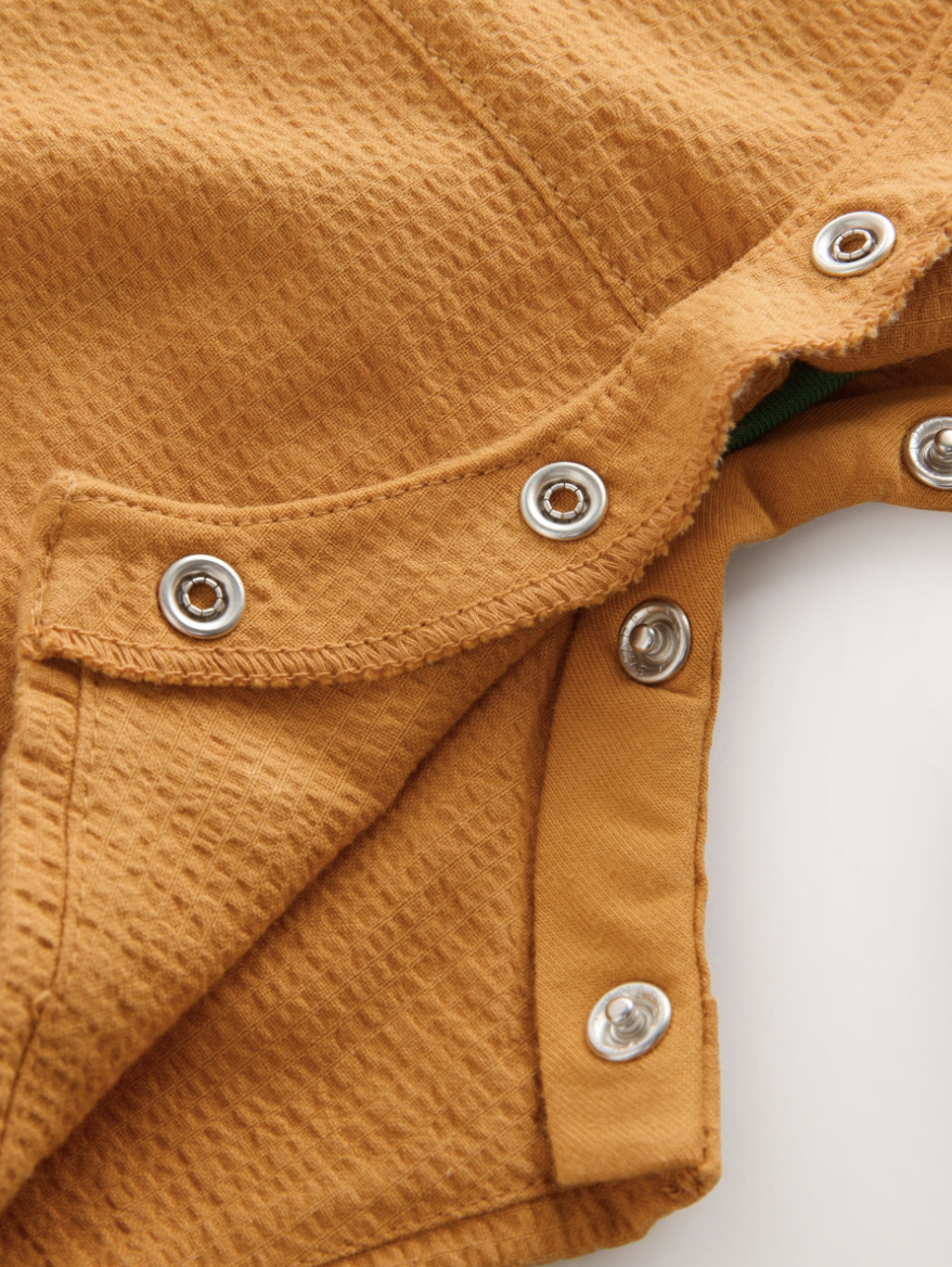 Bright Transport Baby Woven Dungaree and Bodysuit Set