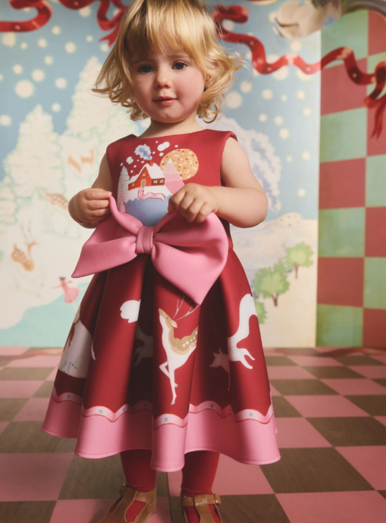 Cath Kidston Red Scuba Occasion Dress