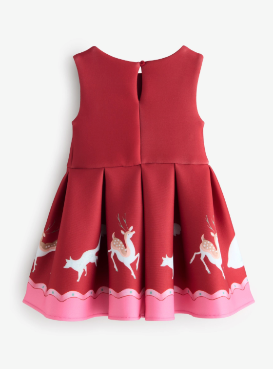 Cath Kidston Red Scuba Occasion Dress
