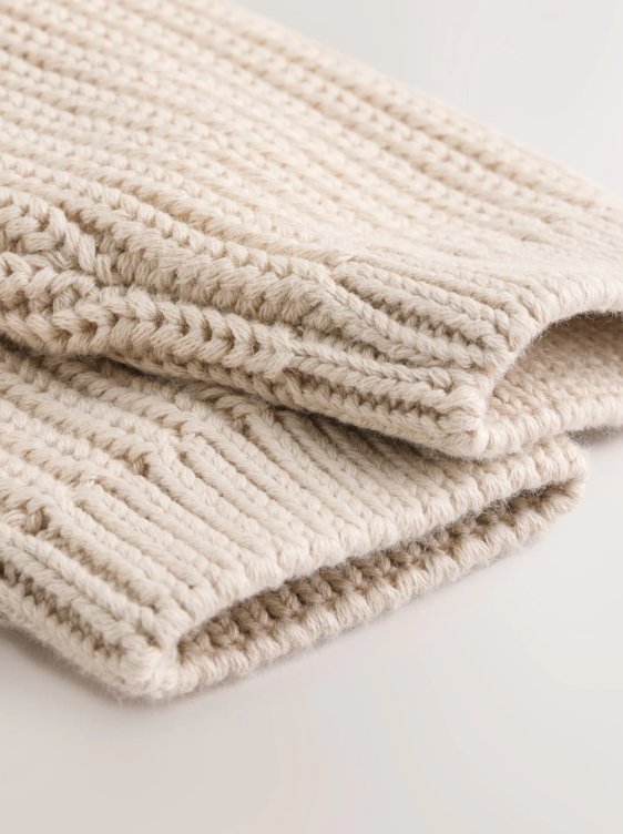 Natural Oh What Fun Christmas Baby Knitted Cardigan