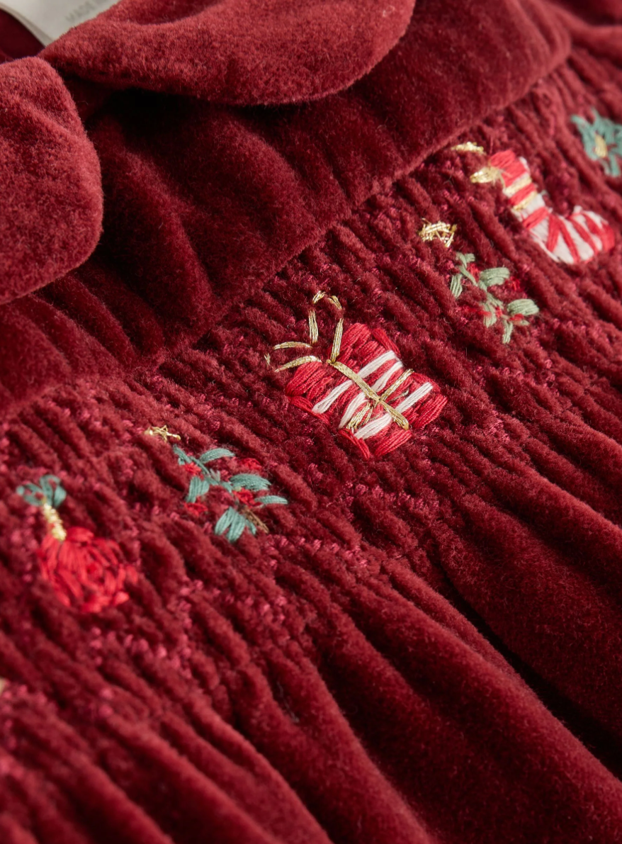 Christmas Baby Velvet Dress