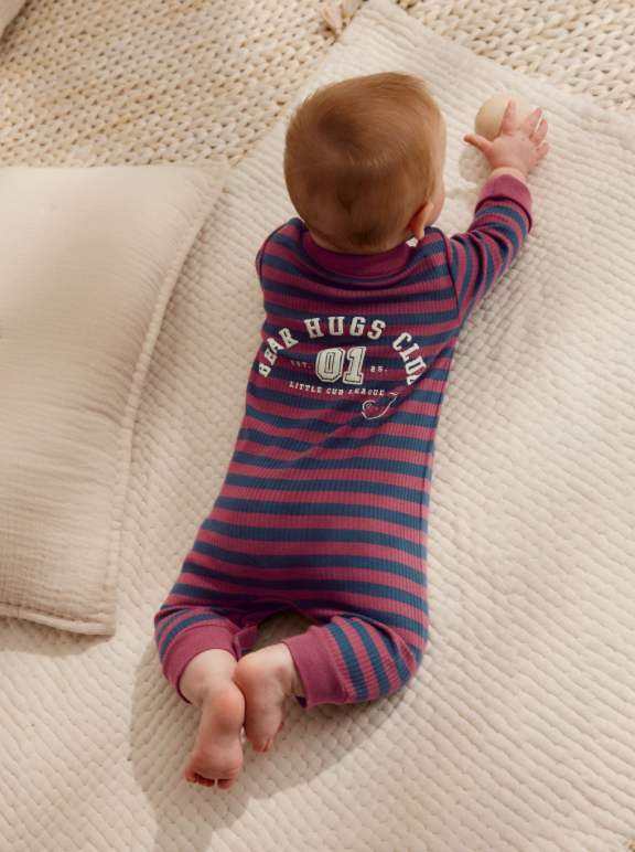 Burgundy Red Baby Sleepsuits
