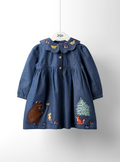 Blue Gruffalo Chambray Button Through Dress