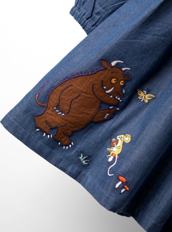 Blue Gruffalo Chambray Button Through Dress